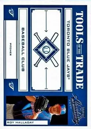 2004 Playoff Absolute Memorabilia - Tools of the Trade Blue #TT-129 - Roy Halladay - Toronto Blue Jays