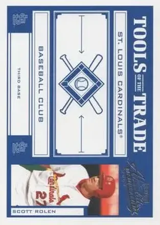 2004 Playoff Absolute Memorabilia - Tools of the Trade Blue #TT-135 - Scott Rolen - St. Louis Cardinals