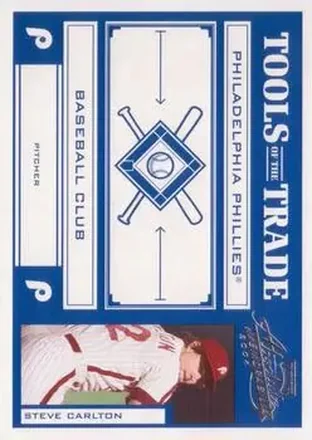 2004 Playoff Absolute Memorabilia - Tools of the Trade Blue #TT-137 - Steve Carlton - Philadelphia Phillies