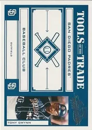 2004 Playoff Absolute Memorabilia - Tools of the Trade Blue #TT-144 - Tony Gwynn - San Diego Padres