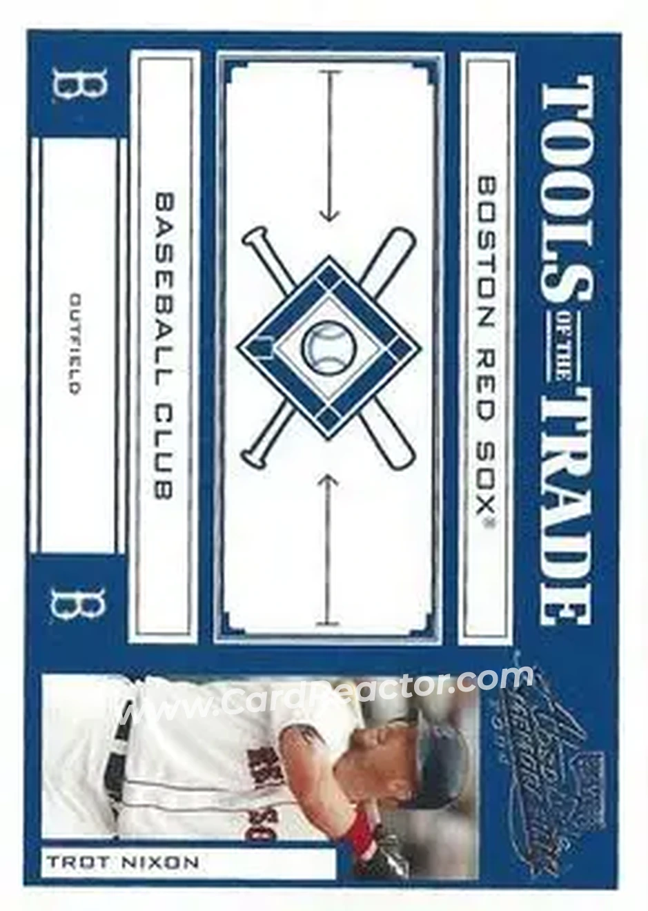 2004 Playoff Absolute Memorabilia - Tools of the Trade Blue #TT-146 - Trot Nixon - Boston Red Sox - Front