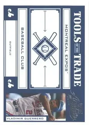 2004 Playoff Absolute Memorabilia - Tools of the Trade Blue #TT-149 - Vladimir Guerrero - Montreal Expos