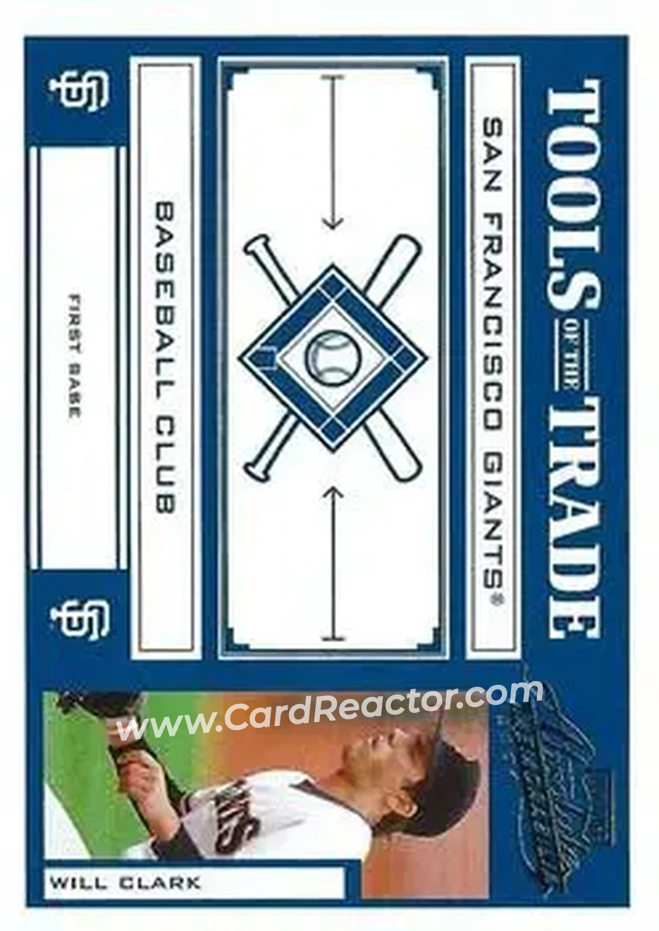 2004 Playoff Absolute Memorabilia - Tools of the Trade Blue #TT-150 - Will Clark - San Francisco Giants - Front