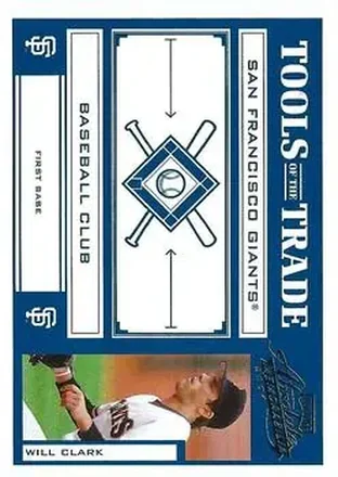 2004 Playoff Absolute Memorabilia - Tools of the Trade Blue #TT-150 - Will Clark - San Francisco Giants