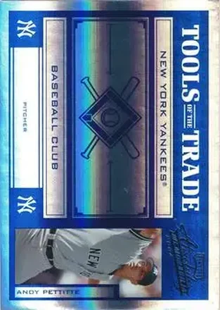 2004 Playoff Absolute Memorabilia - Tools of the Trade Blue Spectrum #TT-14 - Andy Pettitte - New York Yankees