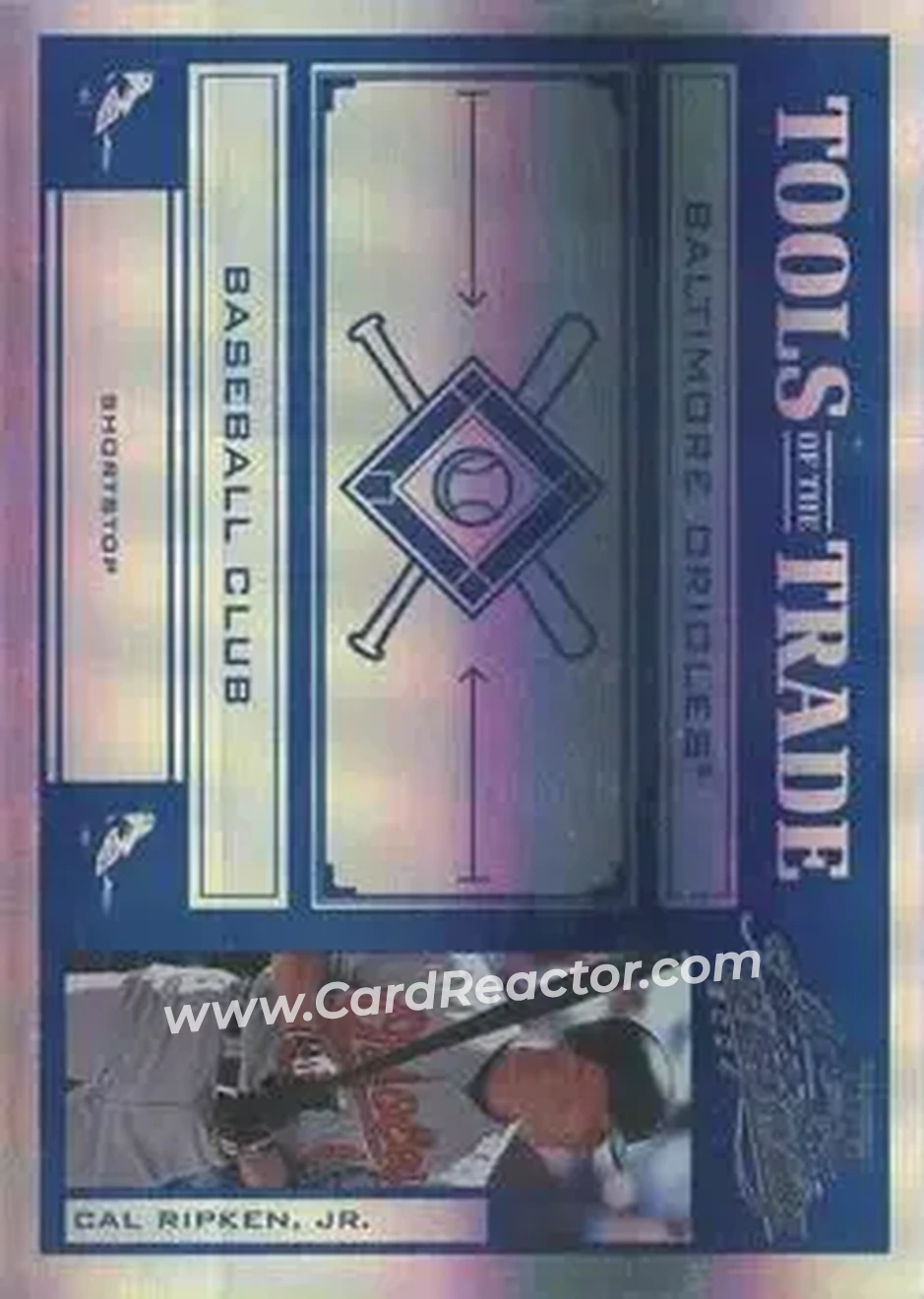 2004 Playoff Absolute Memorabilia - Tools of the Trade Blue Spectrum #TT-25 - Cal Ripken - Baltimore Orioles - Front