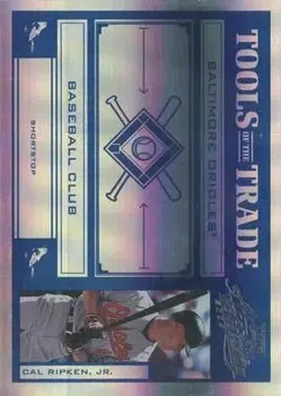 2004 Playoff Absolute Memorabilia - Tools of the Trade Blue Spectrum #TT-25 - Cal Ripken - Baltimore Orioles