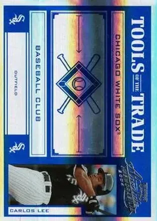 2004 Playoff Absolute Memorabilia - Tools of the Trade Blue Spectrum #TT-29 - Carlos Lee - Chicago White Sox