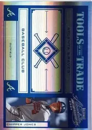 2004 Playoff Absolute Memorabilia - Tools of the Trade Blue Spectrum #TT-31 - Chipper Jones - Atlanta Braves
