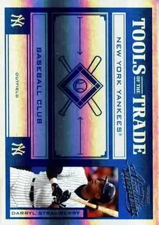 2004 Playoff Absolute Memorabilia - Tools of the Trade Blue Spectrum #TT-38 - Darryl Strawberry - New York Yankees