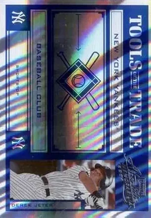 2004 Playoff Absolute Memorabilia - Tools of the Trade Blue Spectrum #TT-39 - Derek Jeter - New York Yankees