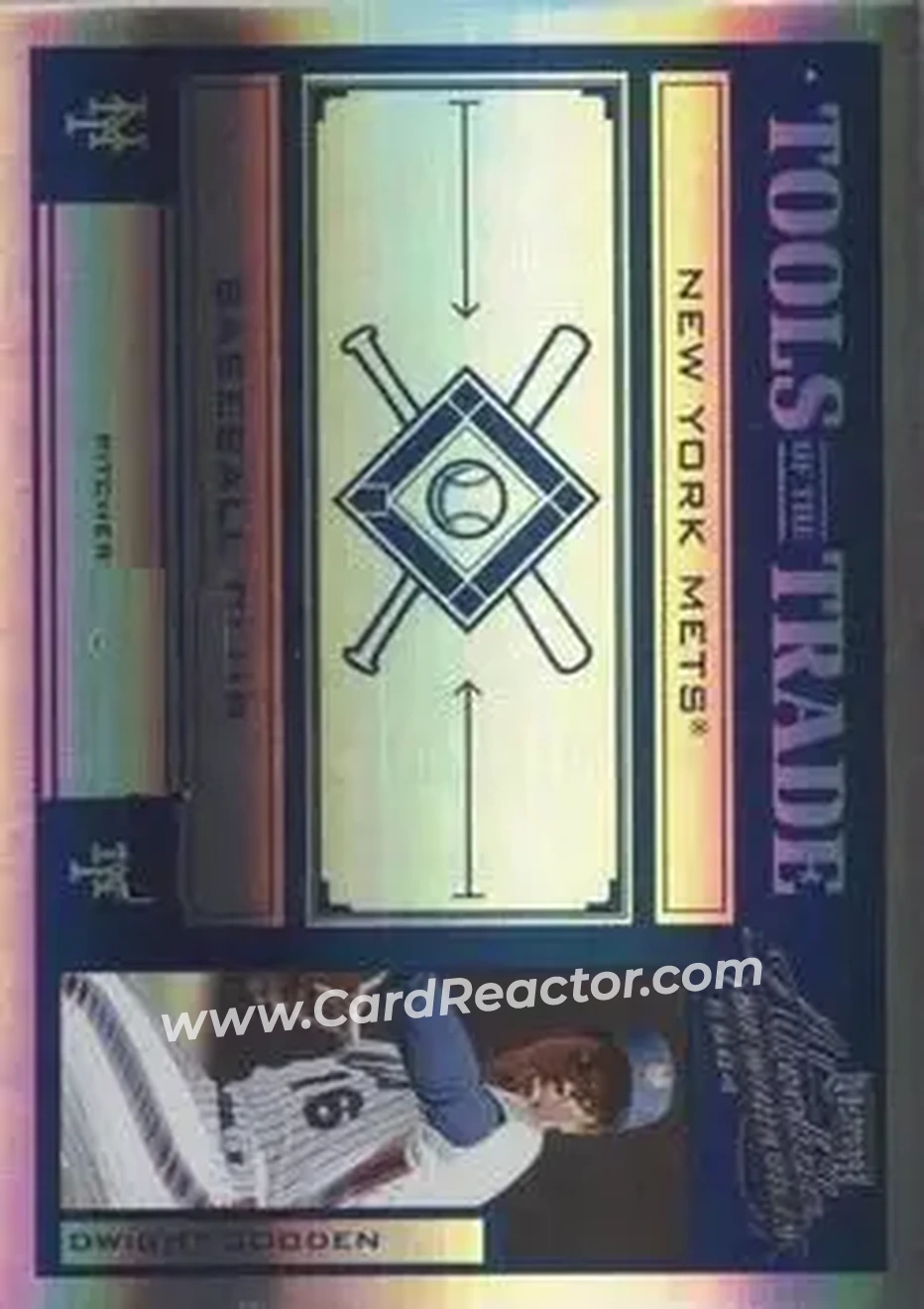 2004 Playoff Absolute Memorabilia - Tools of the Trade Blue Spectrum #TT-45 - Dwight Gooden - New York Mets - Front 2004 Playoff Absolute Memorabilia - Tools of the Trade Blue Spectrum #TT-45 - Dwight Gooden - New York Mets - Front