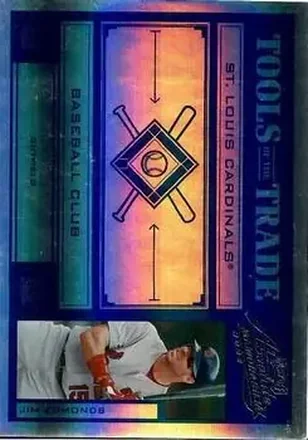 2004 Playoff Absolute Memorabilia - Tools of the Trade Blue Spectrum #TT-69 - Jim Edmonds - St. Louis Cardinals