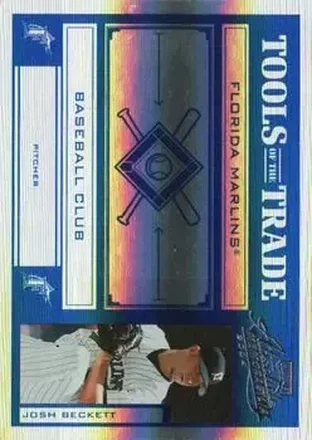 2004 Playoff Absolute Memorabilia - Tools of the Trade Blue Spectrum #TT-74 - Josh Beckett - Florida Marlins