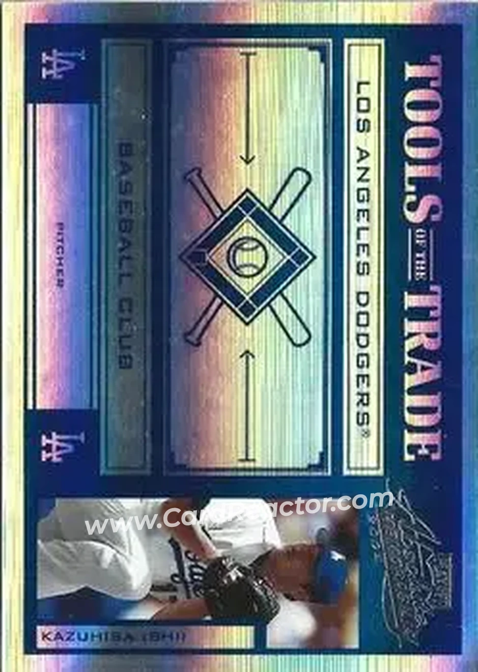2004 Playoff Absolute Memorabilia - Tools of the Trade Blue Spectrum #TT-76 - Kazuhisa Ishii - Los Angeles Dodgers - Front