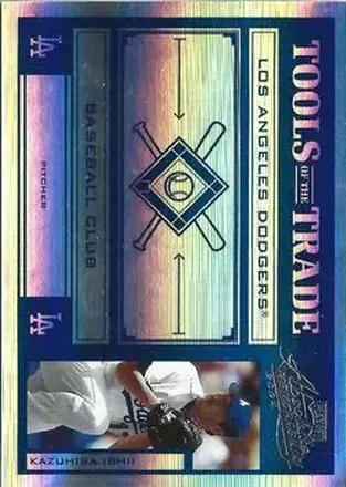 2004 Playoff Absolute Memorabilia - Tools of the Trade Blue Spectrum #TT-76 - Kazuhisa Ishii - Los Angeles Dodgers