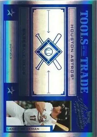 2004 Playoff Absolute Memorabilia - Tools of the Trade Blue Spectrum #TT-80 - Lance Berkman - Houston Astros