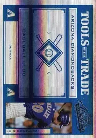 2004 Playoff Absolute Memorabilia - Tools of the Trade Blue Spectrum #TT-83 - Luis Gonzalez - Arizona Diamondbacks