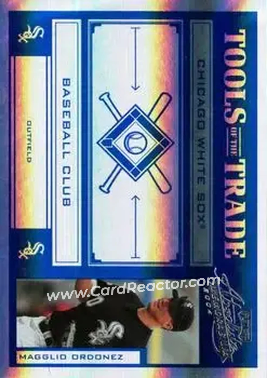 2004 Playoff Absolute Memorabilia - Tools of the Trade Blue Spectrum #TT-84 - Magglio Ordonez - Chicago White Sox - Front