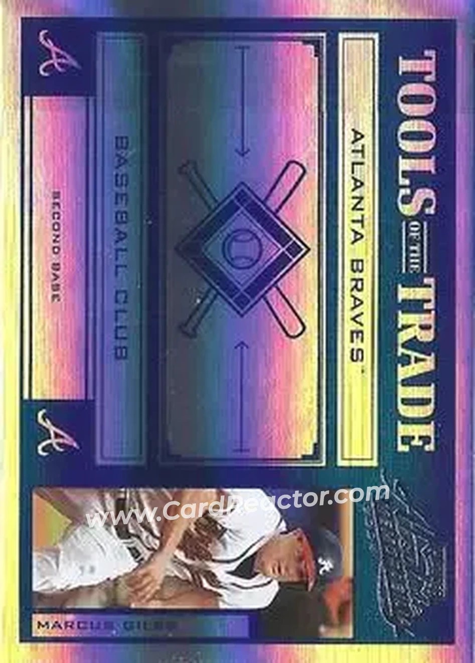 2004 Playoff Absolute Memorabilia - Tools of the Trade Blue Spectrum #TT-87 - Marcus Giles - Atlanta Braves - Front