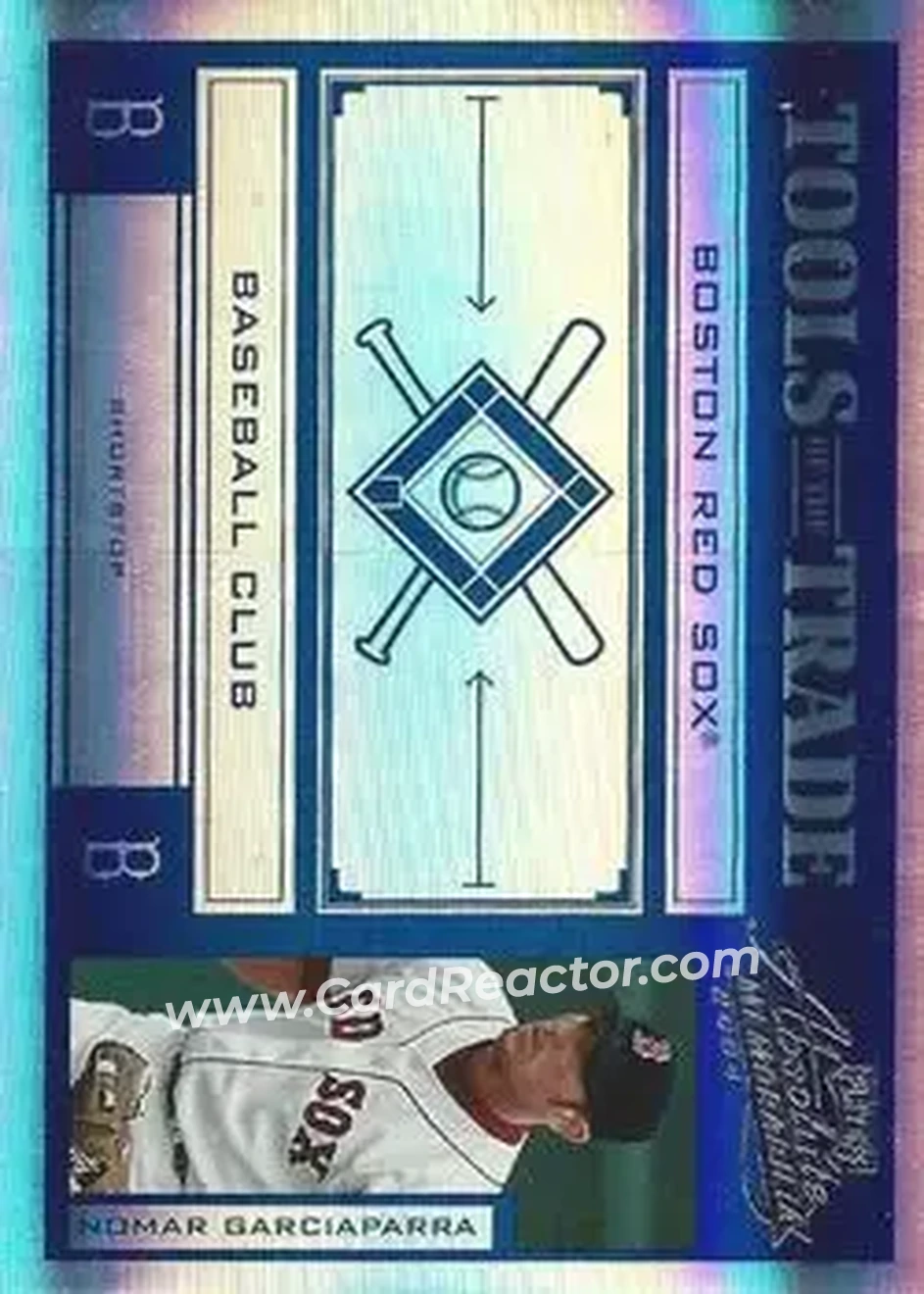 2004 Playoff Absolute Memorabilia - Tools of the Trade Blue Spectrum #TT-109 - Nomar Garciaparra - Boston Red Sox - Front