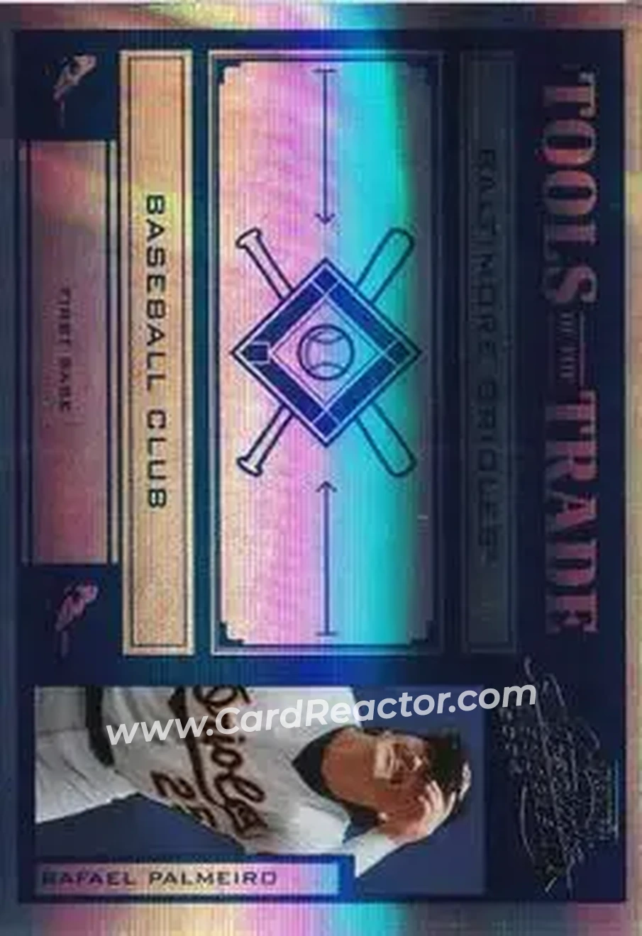 2004 Playoff Absolute Memorabilia - Tools of the Trade Blue Spectrum #TT-116 - Rafael Palmeiro - Baltimore Orioles - Front