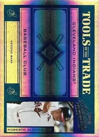 2004 Playoff Absolute Memorabilia - Tools of the Trade Blue Spectrum #TT-124 - Roberto Alomar - Cleveland Indians