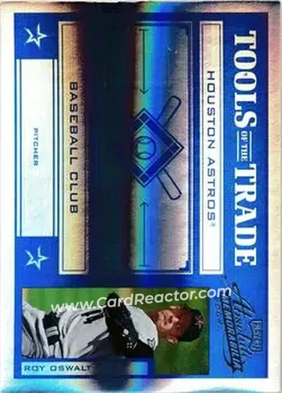 2004 Playoff Absolute Memorabilia - Tools of the Trade Blue Spectrum #TT-130 - Roy Oswalt - Houston Astros - Front
