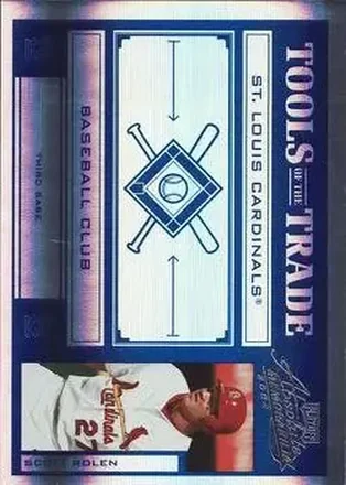2004 Playoff Absolute Memorabilia - Tools of the Trade Blue Spectrum #TT-135 - Scott Rolen - St. Louis Cardinals