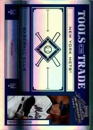 2004 Playoff Absolute Memorabilia - Tools of the Trade Blue Spectrum #TT-142 - Tom Glavine - New York Mets