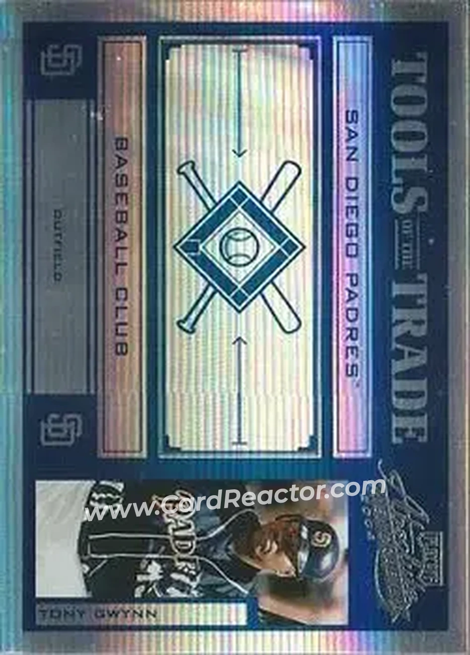 2004 Playoff Absolute Memorabilia - Tools of the Trade Blue Spectrum #TT-144 - Tony Gwynn - San Diego Padres - Front