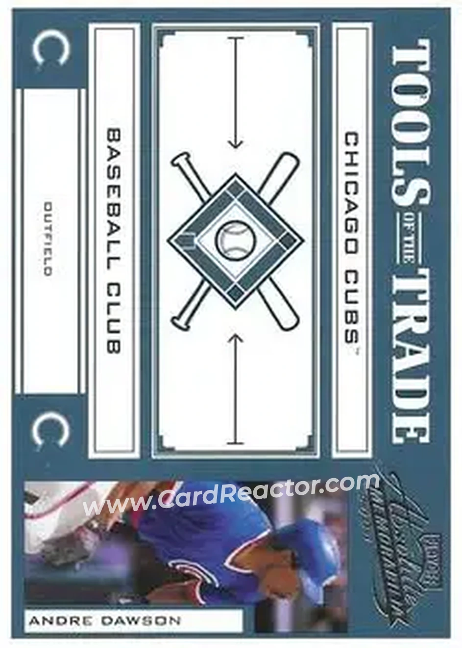 2004 Playoff Absolute Memorabilia - Tools of the Trade Green #TT-10 - Andre Dawson - Chicago Cubs - Front