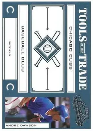 2004 Playoff Absolute Memorabilia - Tools of the Trade Green #TT-10 - Andre Dawson - Chicago Cubs