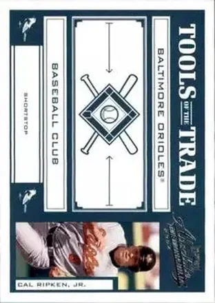 2004 Playoff Absolute Memorabilia - Tools of the Trade Green #TT-23 - Cal Ripken - Baltimore Orioles