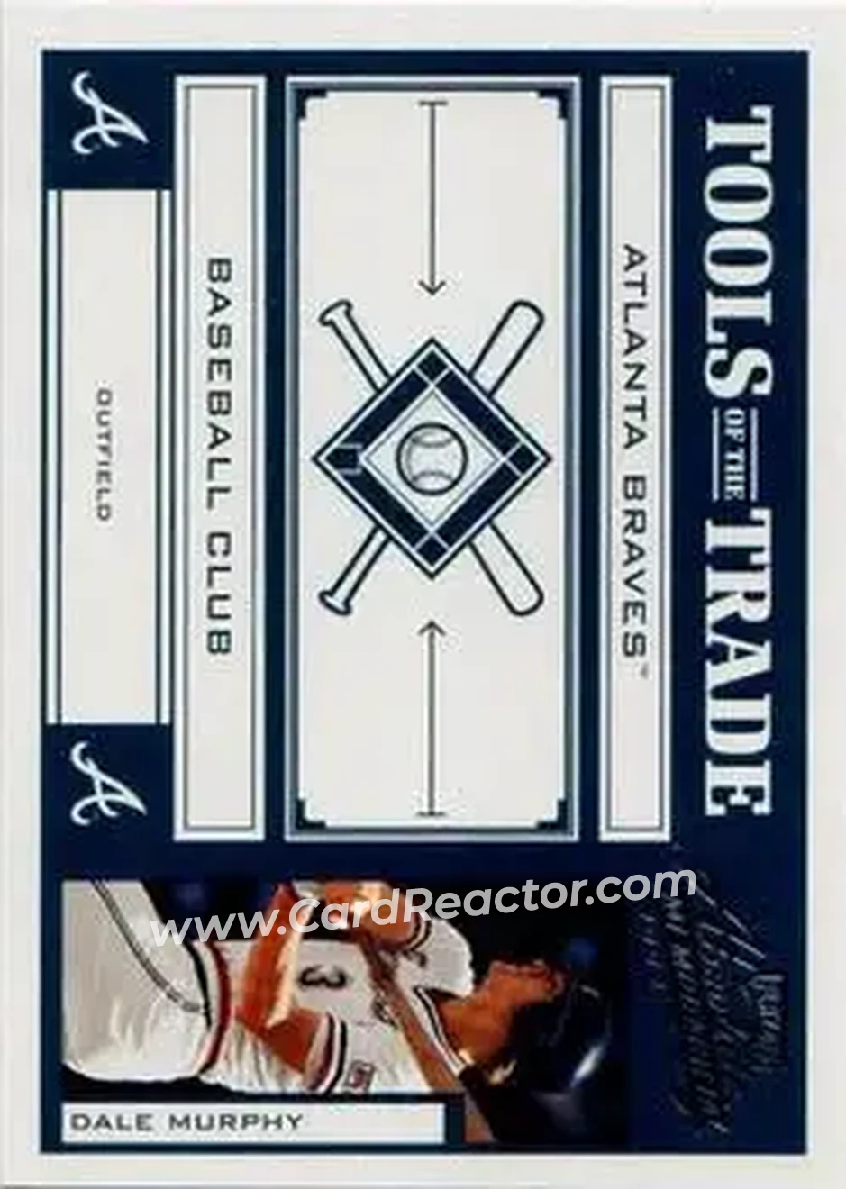 2004 Playoff Absolute Memorabilia - Tools of the Trade Green #TT-36 - Dale Murphy - Atlanta Braves - Front