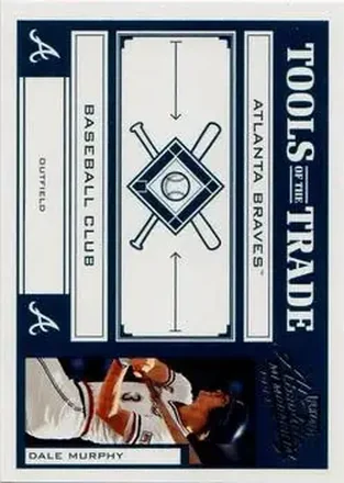 2004 Playoff Absolute Memorabilia - Tools of the Trade Green #TT-36 - Dale Murphy - Atlanta Braves