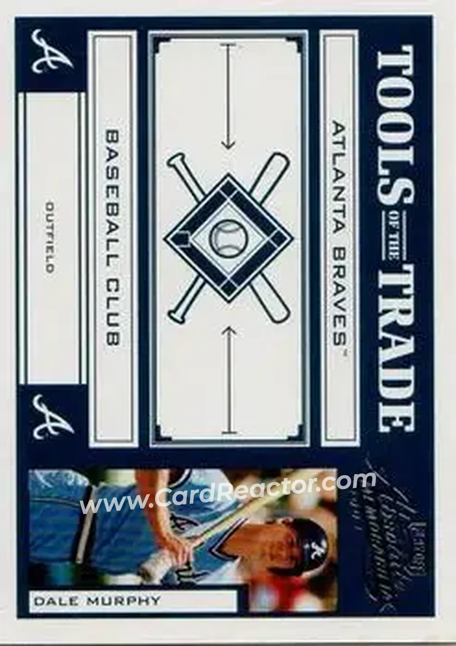 2004 Playoff Absolute Memorabilia - Tools of the Trade Green #TT-37 - Dale Murphy - Atlanta Braves - Front
