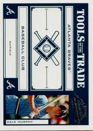2004 Playoff Absolute Memorabilia - Tools of the Trade Green #TT-37 - Dale Murphy - Atlanta Braves