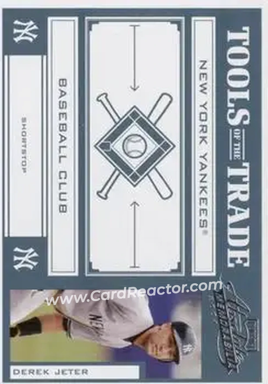 2004 Playoff Absolute Memorabilia - Tools of the Trade Green #TT-40 - Derek Jeter - New York Yankees - Front