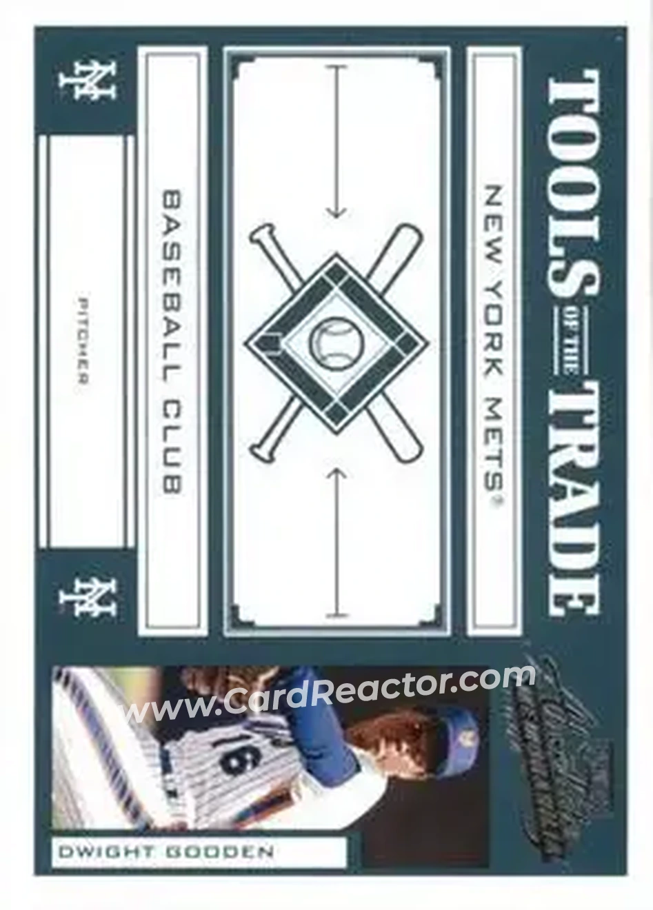 2004 Playoff Absolute Memorabilia - Tools of the Trade Green #TT-45 - Dwight Gooden - New York Mets - Front