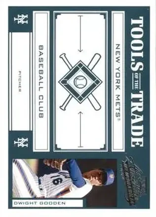 2004 Playoff Absolute Memorabilia - Tools of the Trade Green #TT-45 - Dwight Gooden - New York Mets