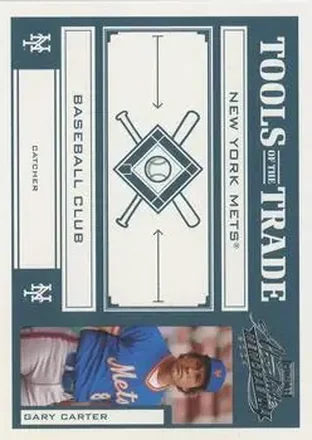 2004 Playoff Absolute Memorabilia - Tools of the Trade Green #TT-51 - Gary Carter - New York Mets