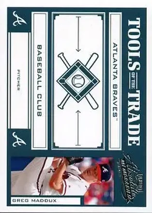 2004 Playoff Absolute Memorabilia - Tools of the Trade Green #TT-55 - Greg Maddux - Atlanta Braves