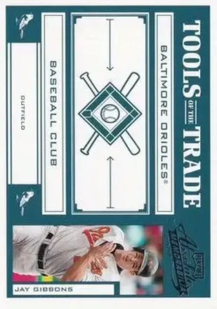 2004 Playoff Absolute Memorabilia - Tools of the Trade Green #TT-65 - Jay Gibbons - Baltimore Orioles