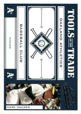 2004 Playoff Absolute Memorabilia - Tools of the Trade Green #TT-89 - Mark Mulder - Oakland Athletics