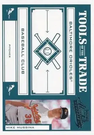 2004 Playoff Absolute Memorabilia - Tools of the Trade Green #TT-97 - Mike Mussina - Baltimore Orioles