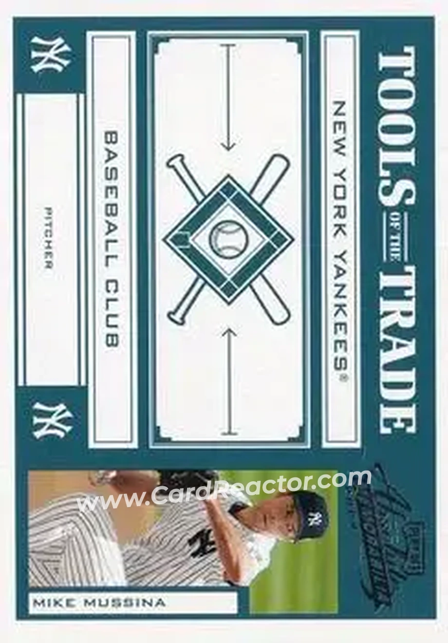 2004 Playoff Absolute Memorabilia - Tools of the Trade Green #TT-98 - Mike Mussina - New York Yankees - Front