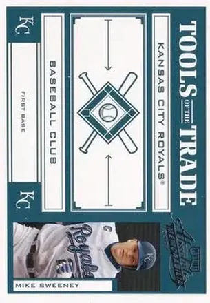 2004 Playoff Absolute Memorabilia - Tools of the Trade Green #TT-104 - Mike Sweeney - Kansas City Royals