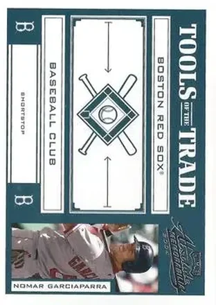 2004 Playoff Absolute Memorabilia - Tools of the Trade Green #TT-110 - Nomar Garciaparra - Boston Red Sox