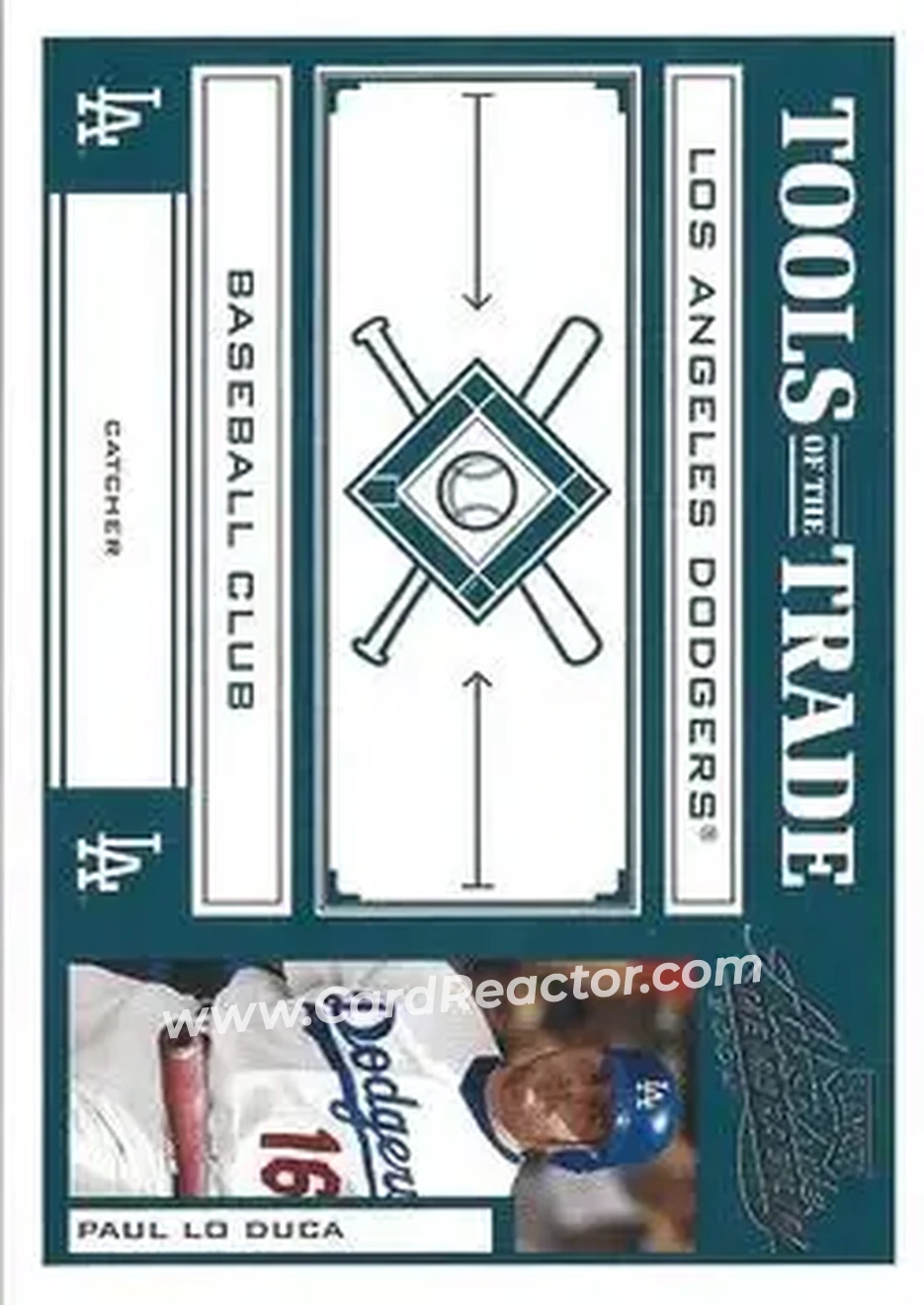2004 Playoff Absolute Memorabilia - Tools of the Trade Green #TT-112 - Paul Lo Duca - Los Angeles Dodgers - Front